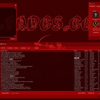 Minimalistic Red GUI with background
